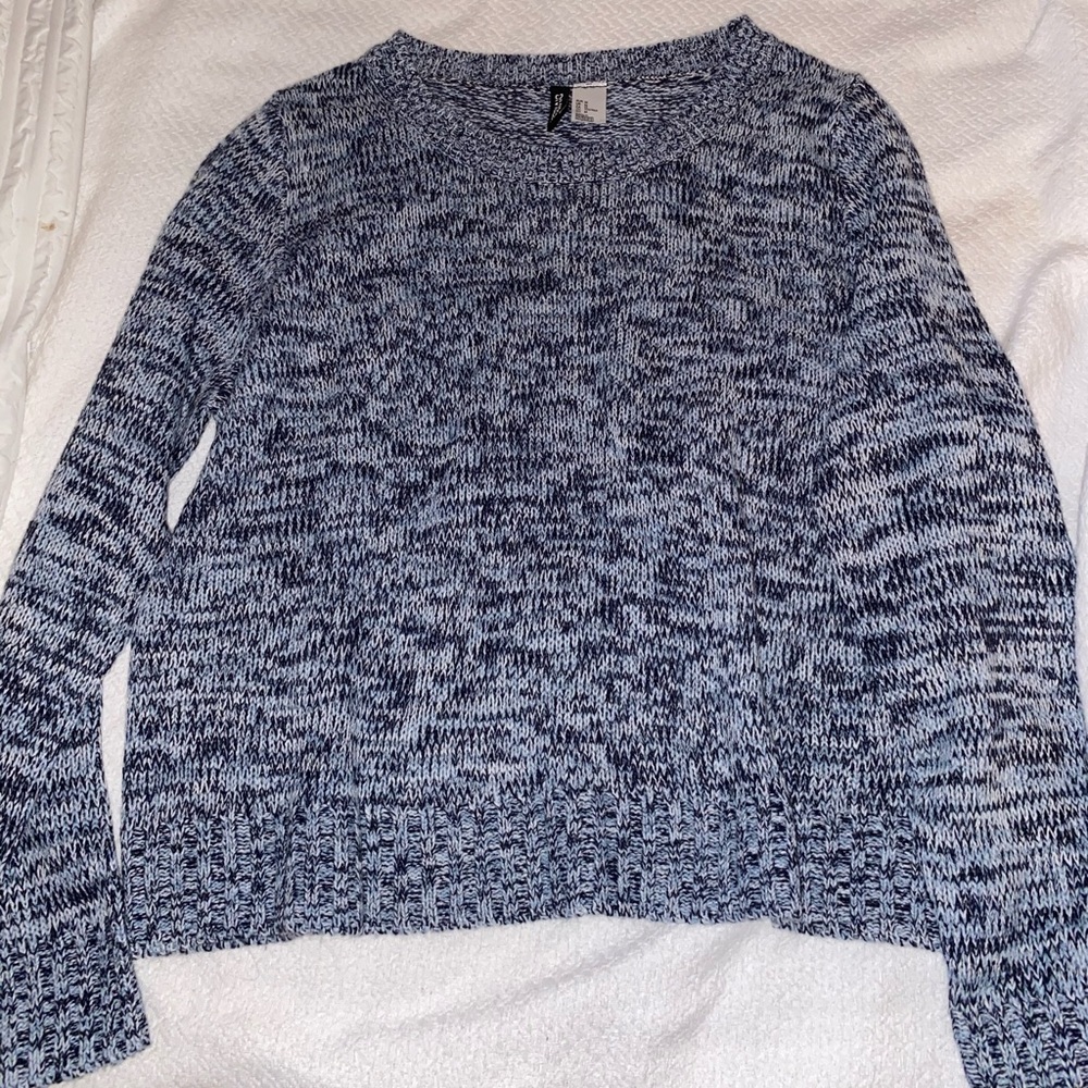 blue sweater